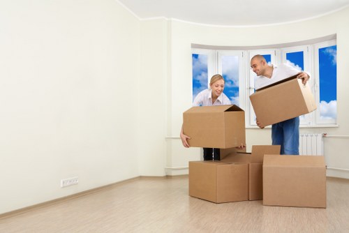 Apartment furniture being moved safely in Tottenhamhale