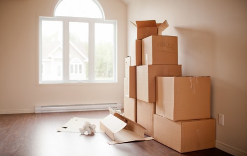 Professional house removals team preparing a move in Tottenhamhale