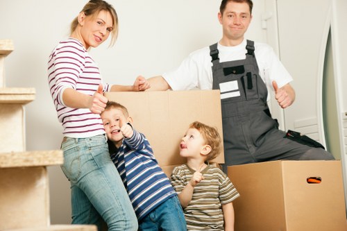 Organized packing and storage setup for a smooth Tottenhamhale move